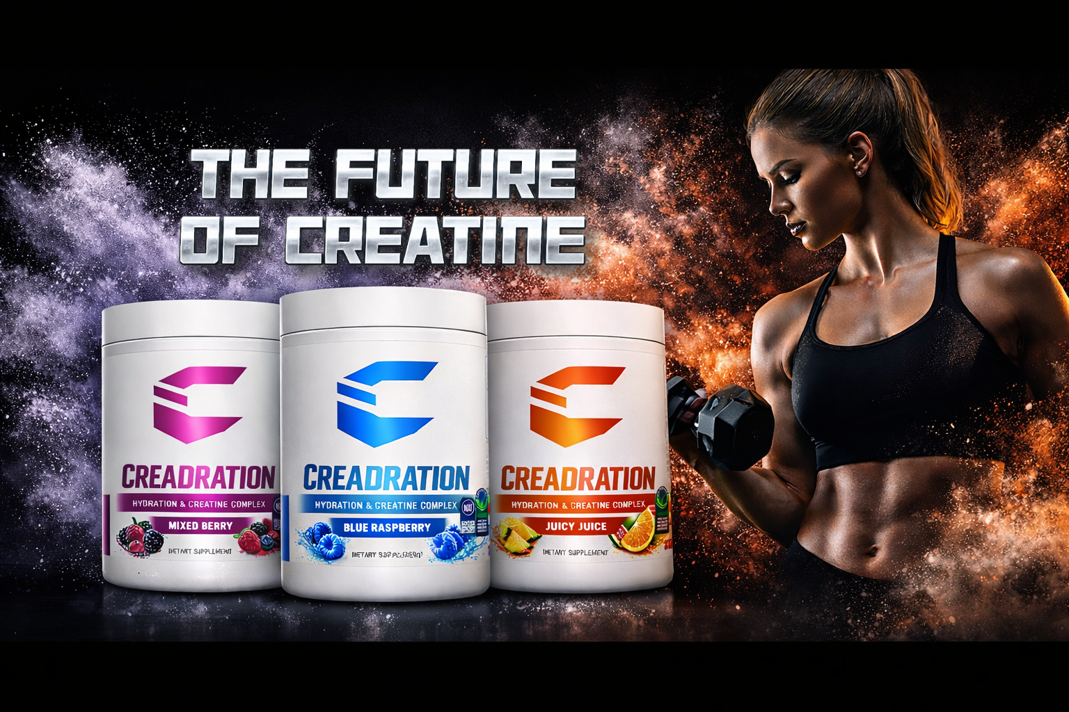 Creadration — Hydration & Creatine Complex for Athletes